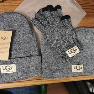 3 set Uggs beanie, gloves and scarf Unix sex gray